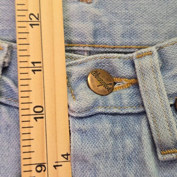 Vintage Wrangler Light Wash High-Waisted Straight Leg Denim Jeans Womens Waist 2 - Picture 9 of 11